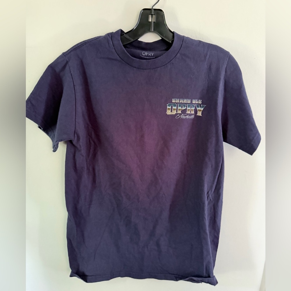 Grand Ole Opry t shirt Country Guitar Blue‎ size Small